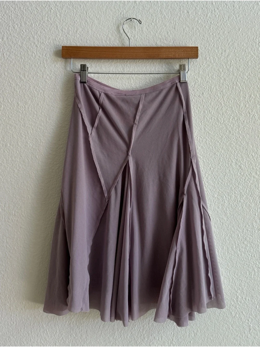 XHILARATION Y2K Lavender Panel Flare Skirt